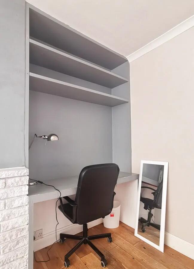 A compact and well-maintained workspace featuri...