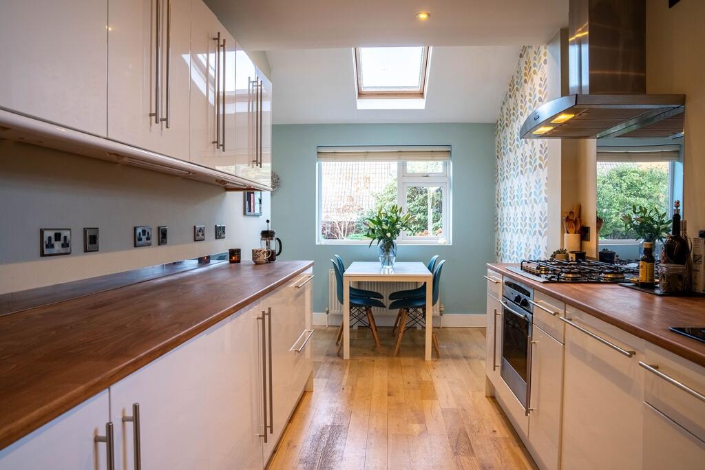 Breakfast table in the kitchen