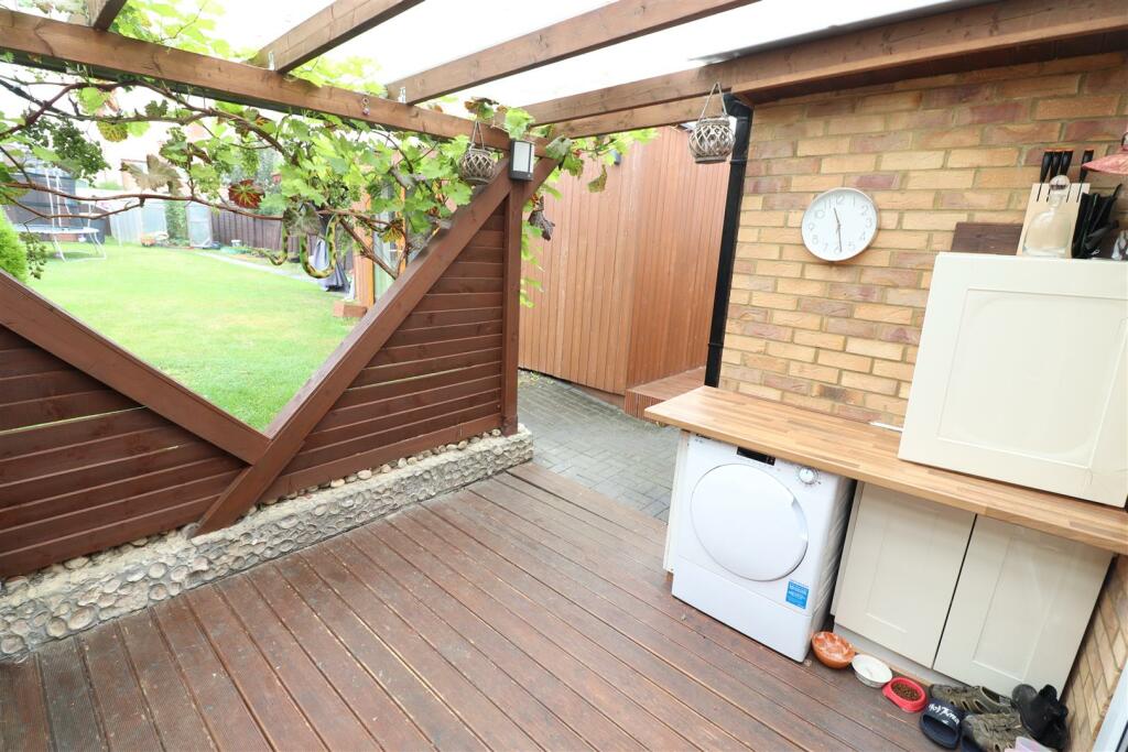 Covered outside Utility Area