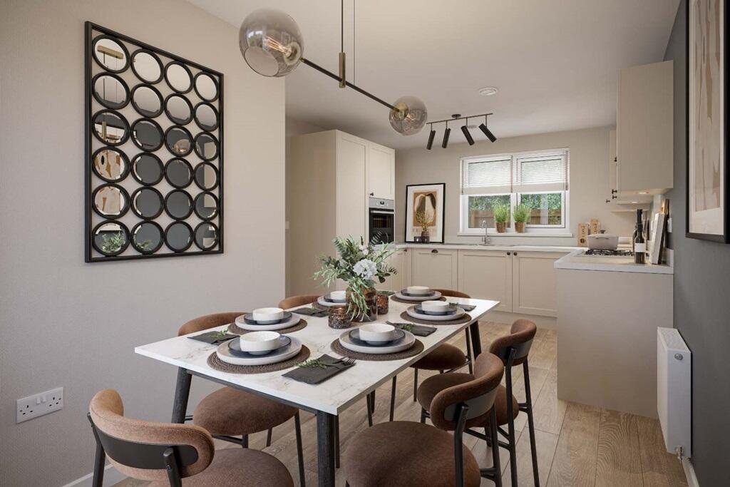 Open plan kitchen, diner