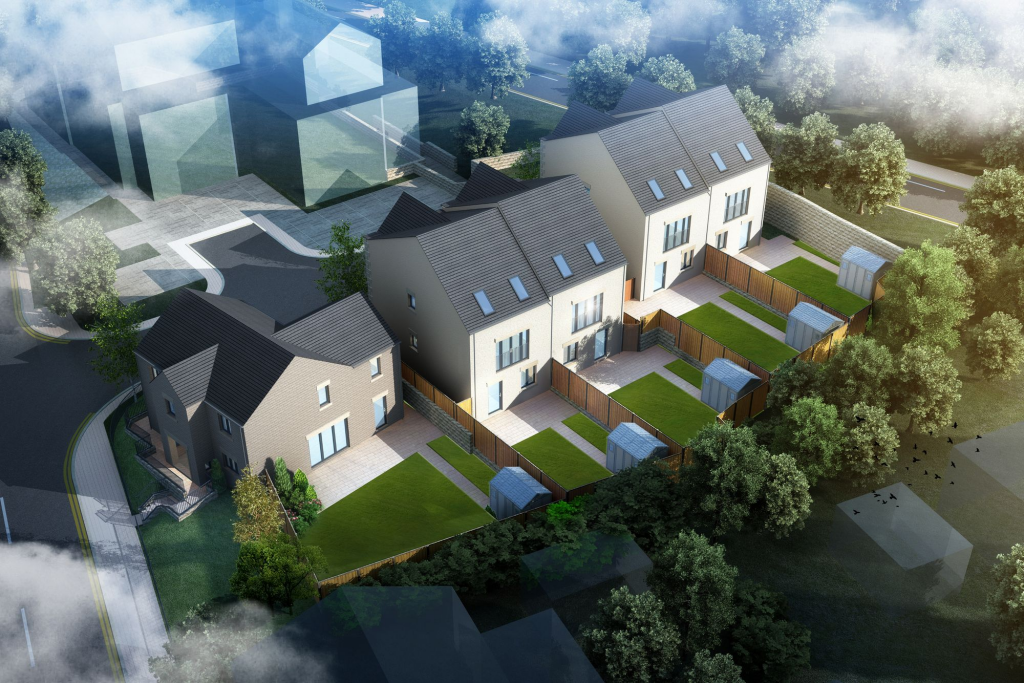 Bird View of Roe Cross Gardens