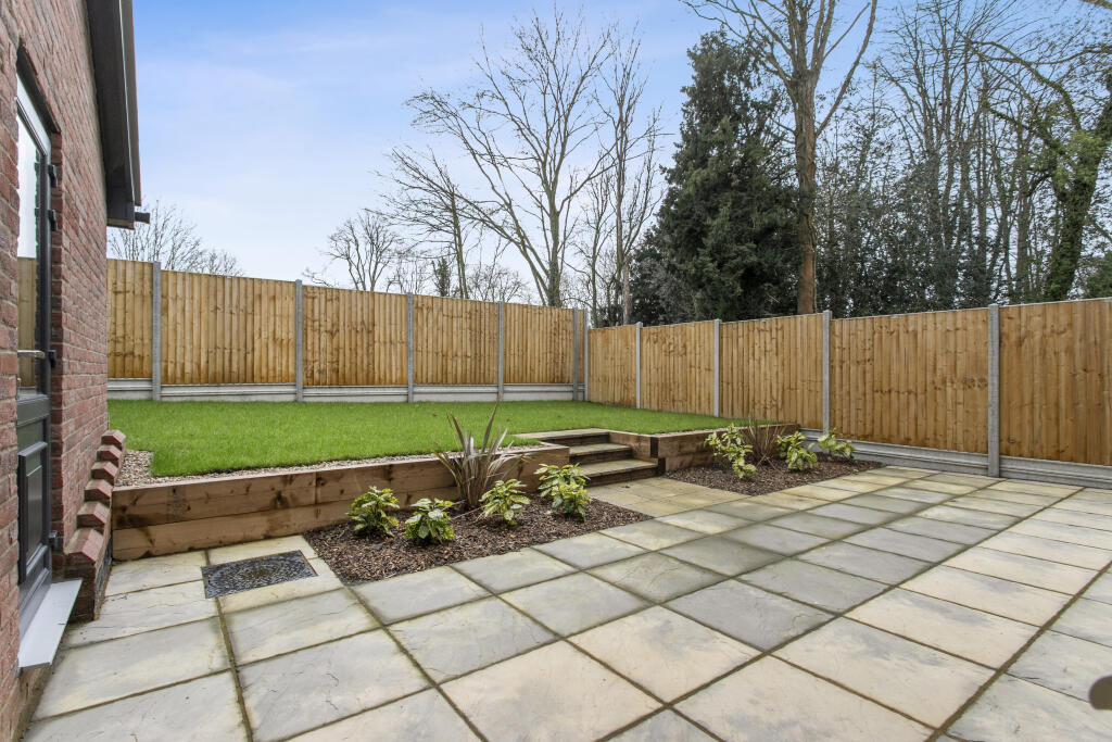 Plot 6 rear garden