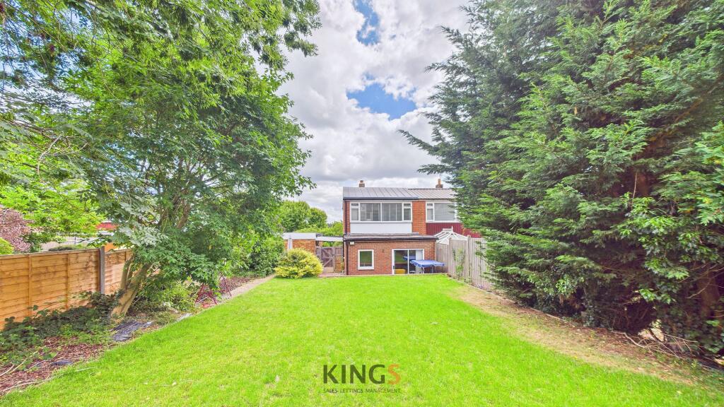 Rear of property
