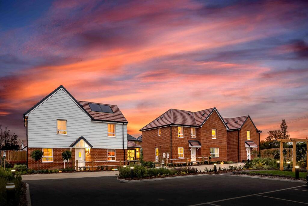 Cherry Meadows dusk street scene