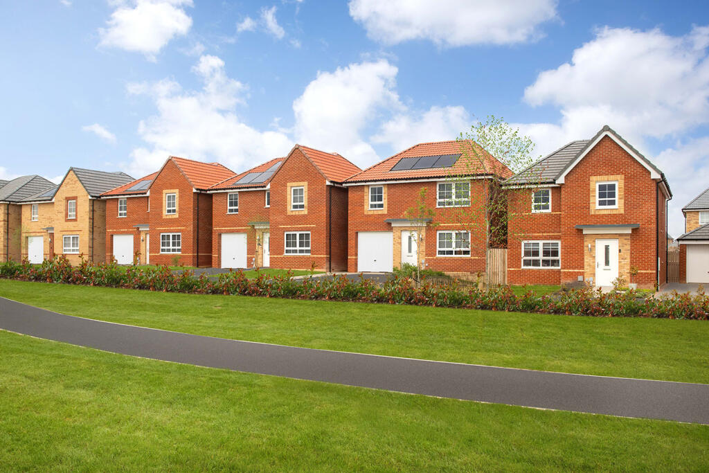 New build homes at Lancaster Gardens, Harworth