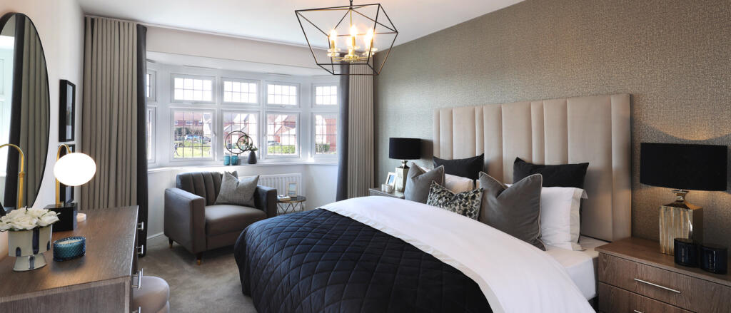 Oxford Lifestyle main bedroom image featuring a bay window