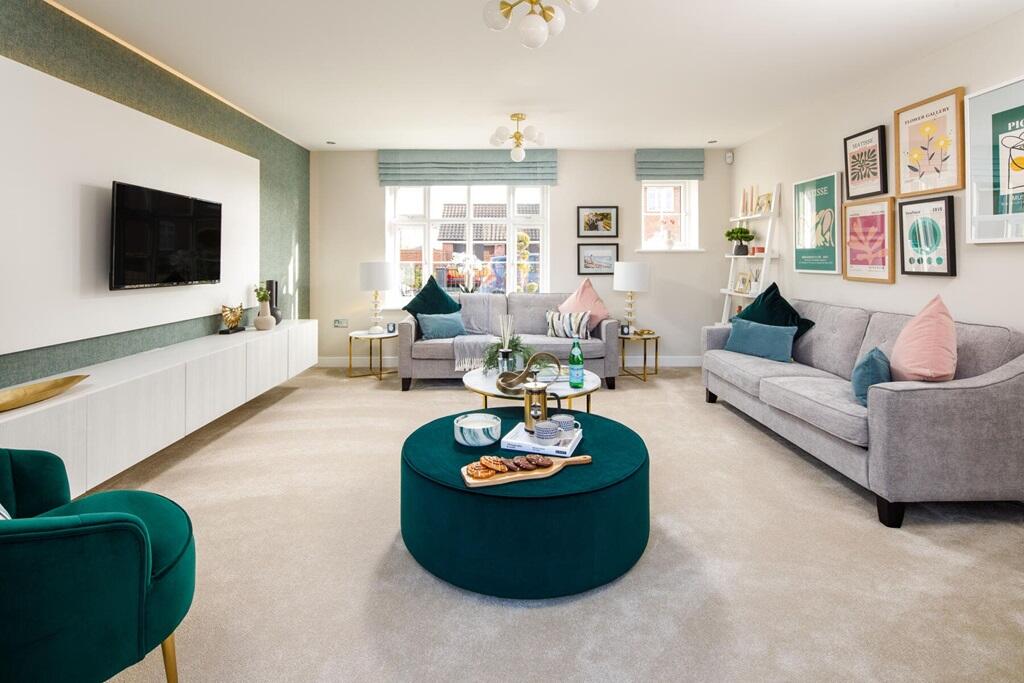 There's space for the whole family in this spacious living room