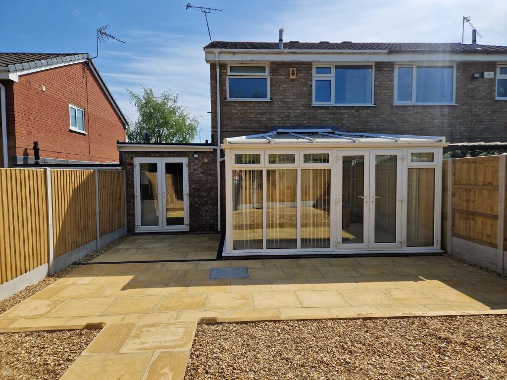 Rear of property