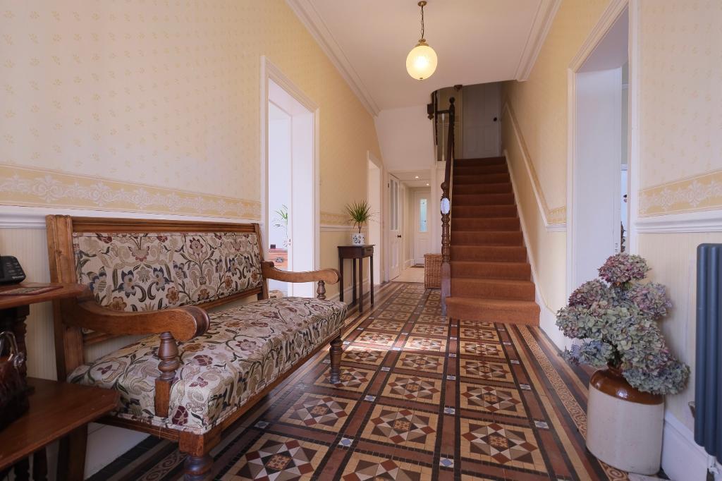 Original tiles in entrance hallway