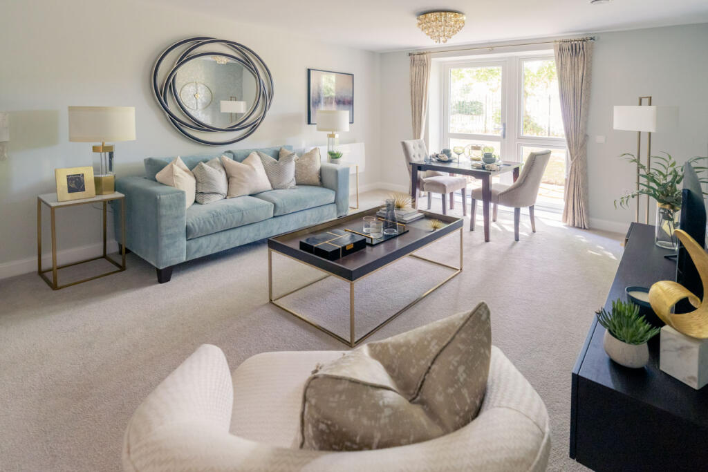 Hewson Court, Hexham - Open Plan Living Room  