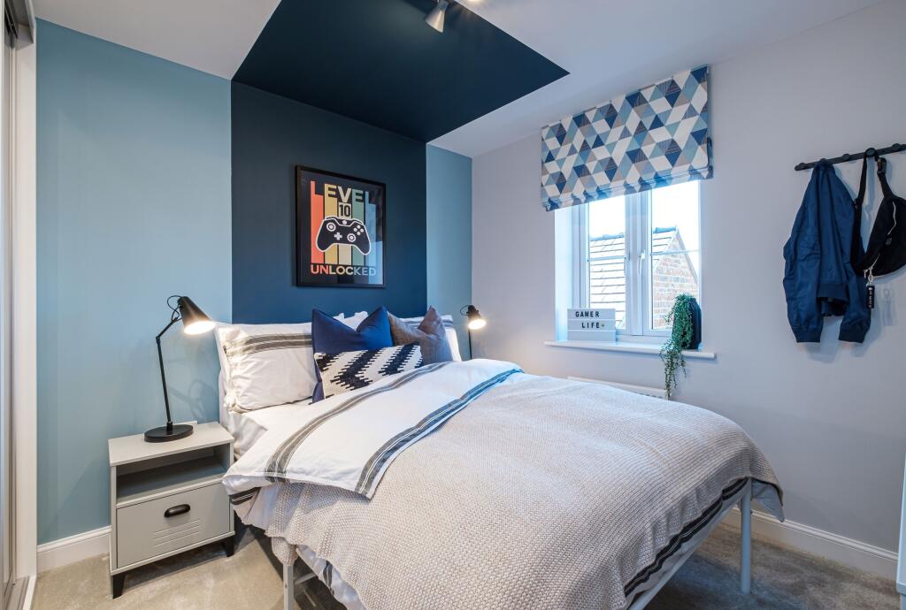 Interior view of bedroom 3 in our 4 bed Radleigh home