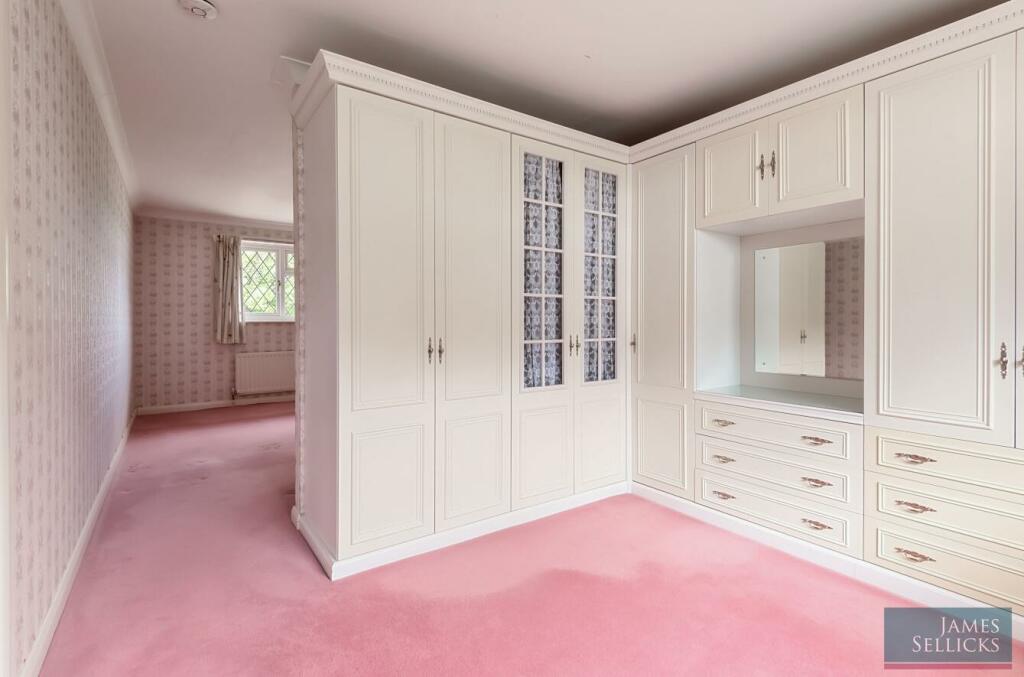 Master bedroom dressing area