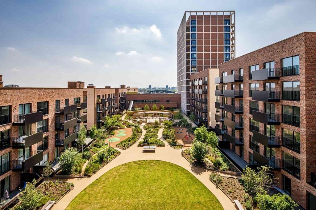 The development is centred around the podium gardens