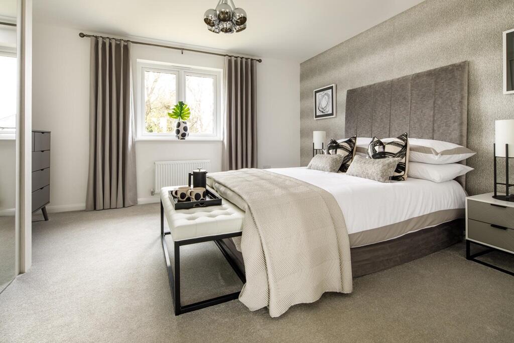 The main bedroom also has space for built in wardobes