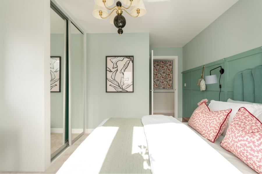 Dedicate space for a fitted or free standing wardrobe
