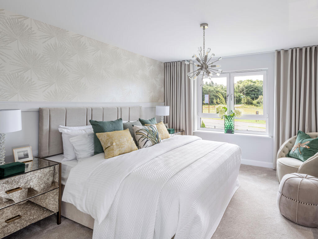 Image of bedroom in 4 bedroom Glenbervie house type at Cammo Meadows