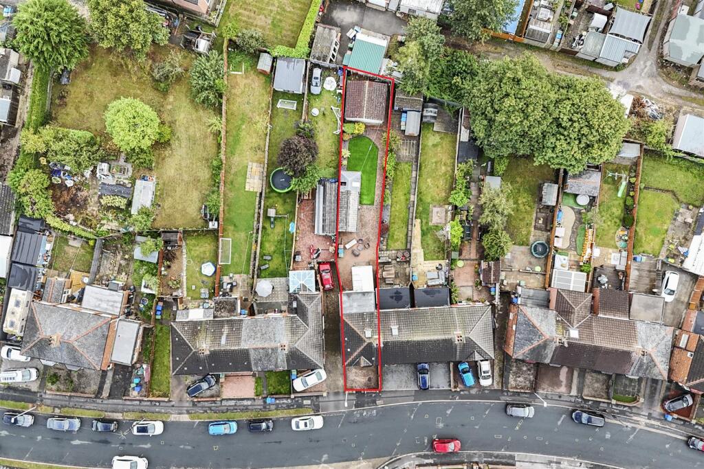 Aerial view of the property