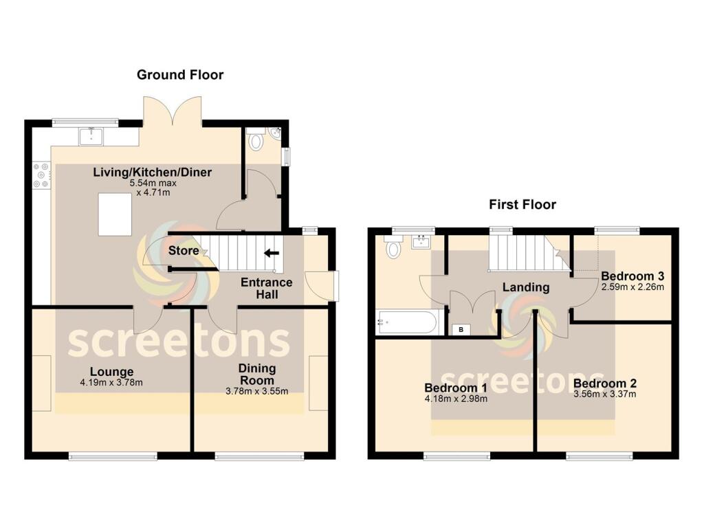 1b Durham Avenue, Thorne - all floors (1).JPG