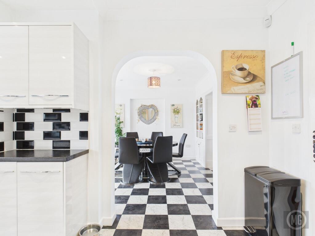 Kitchen leading into Dining Area