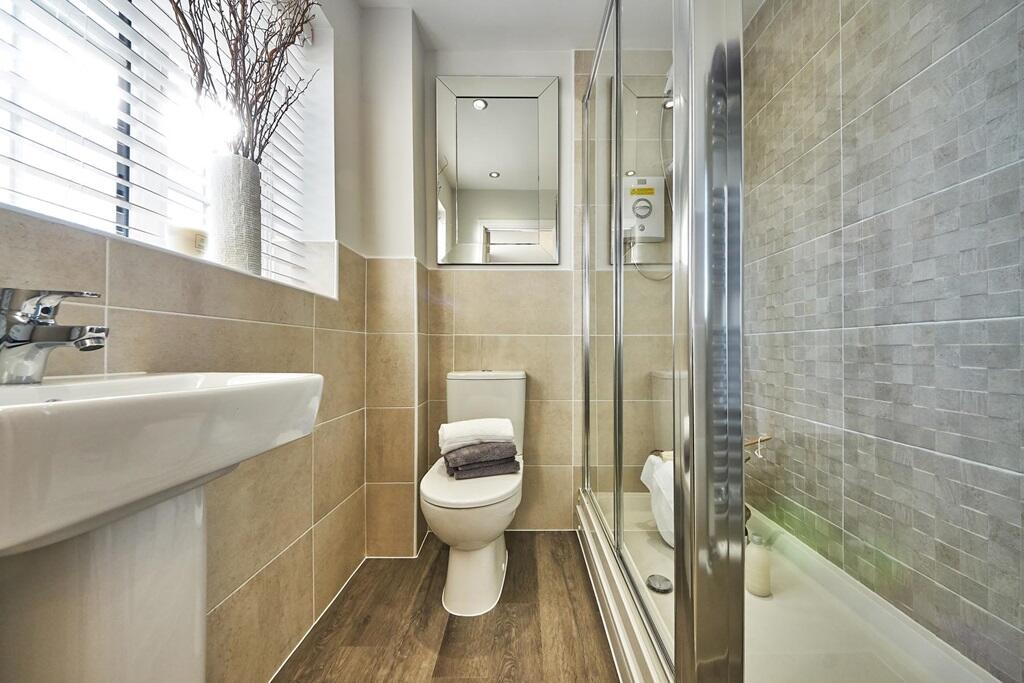 En suite shower room to beat the morning rush - typical Taylor Wimpey home