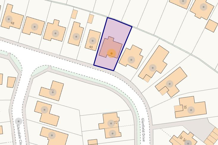Aerial view of the property / land boundary