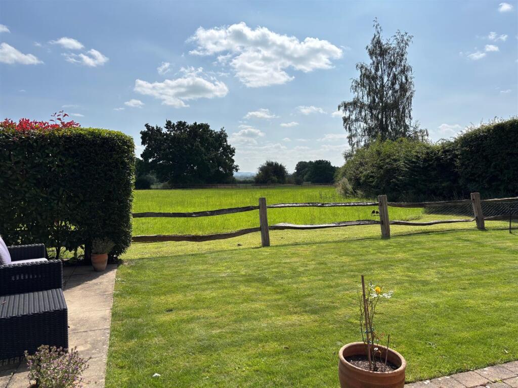 Garden with views over neighboring field