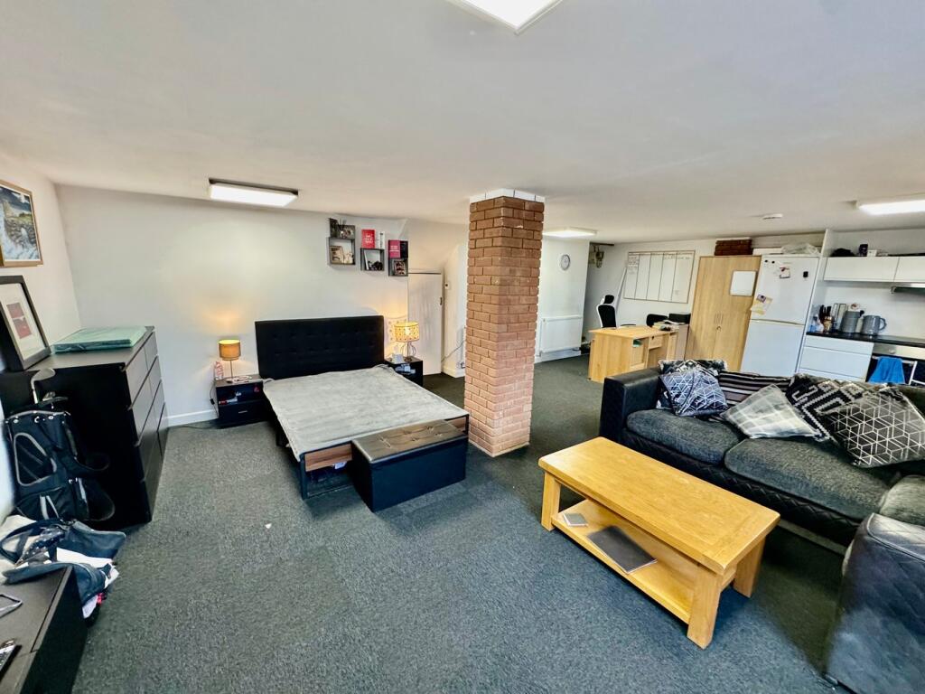 Bedroom area shown