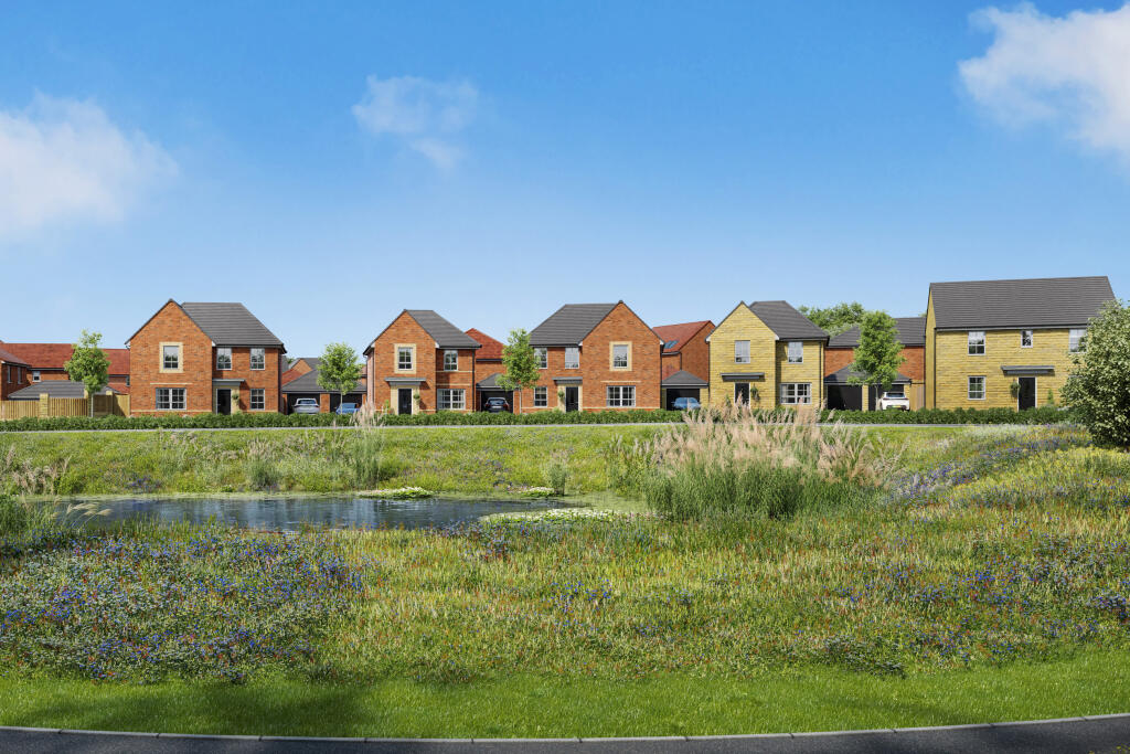 CGI view of homes at Grey Towers Village