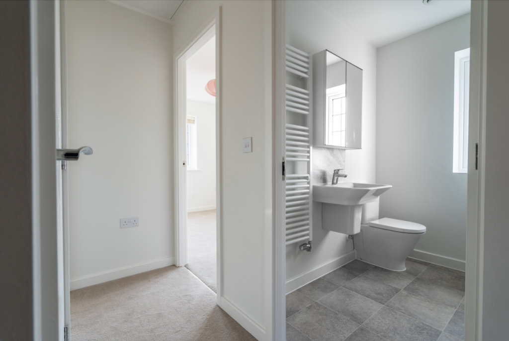 Landing and family bathroom