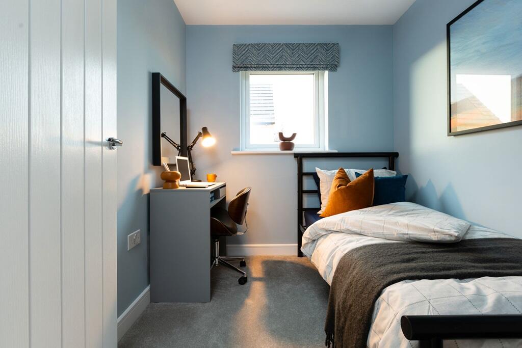 A flexible single bedroom could be the ideal nursery or home office