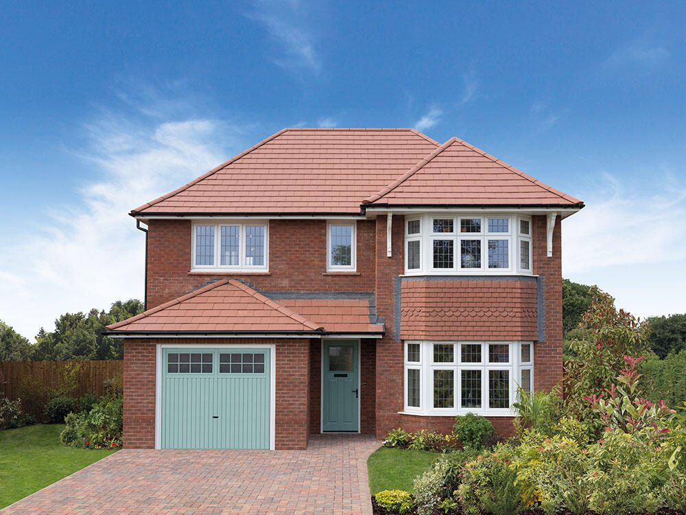 External CGI in brick of the Oxford, a 4 bedroom house