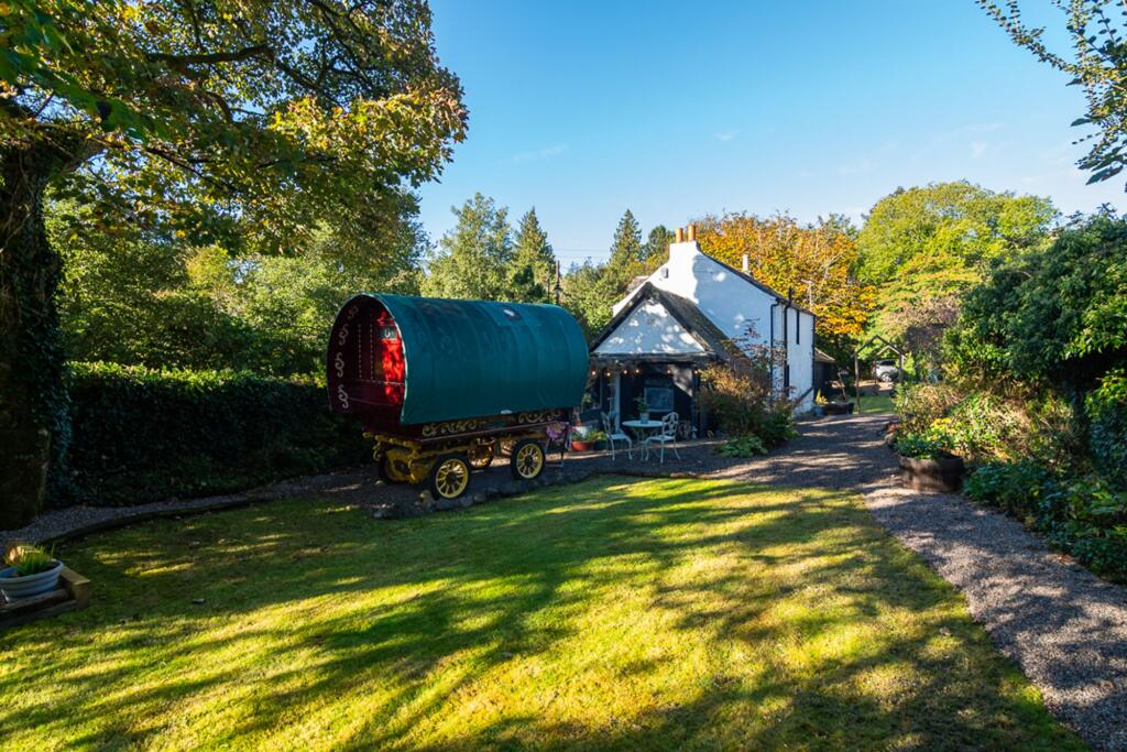 Garden and caravan