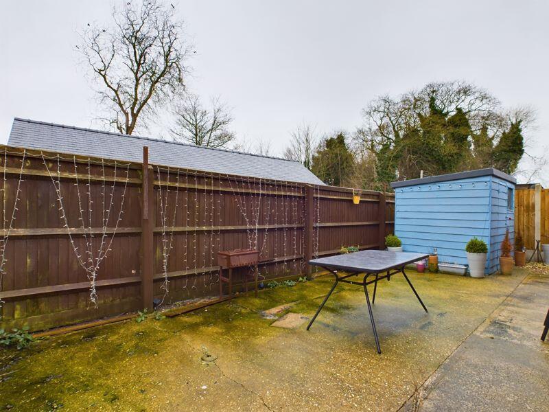 Rear courtyard garden