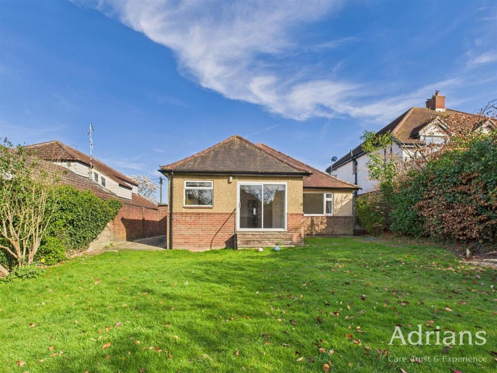 REAR OF BUNGALOW