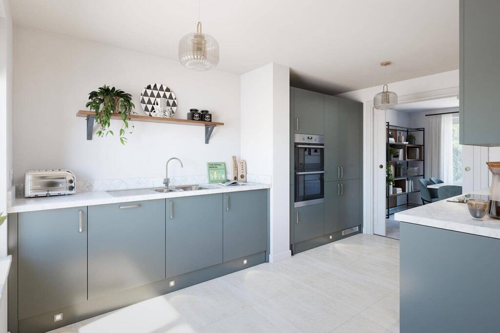 A brand new, modern kitchen is ready to go from the day you move in