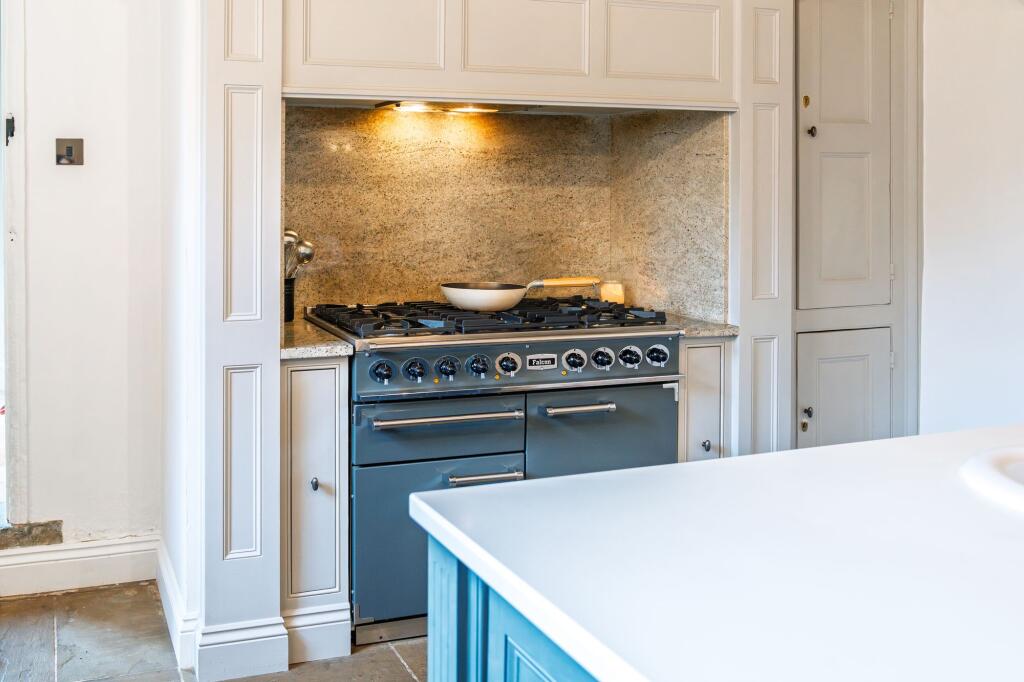 Inglenook with traditional cooker