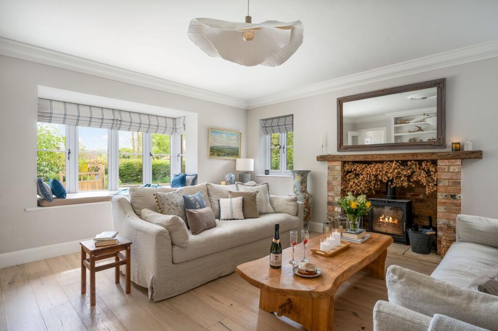 Living Room with Log Burner