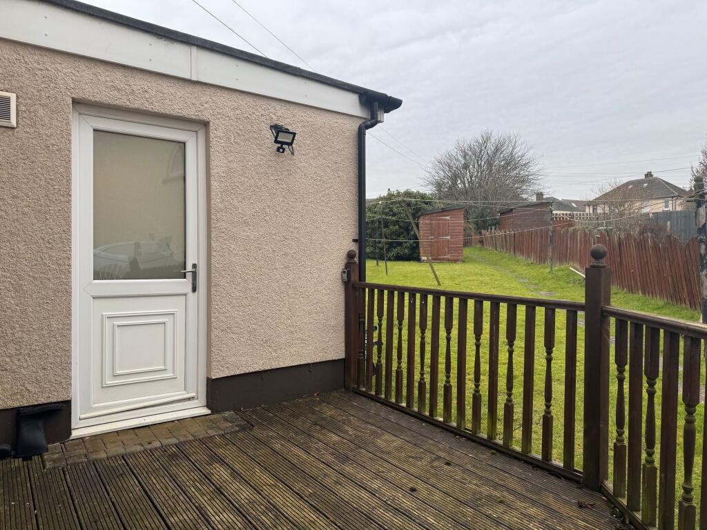 Rear door to dining kitchen