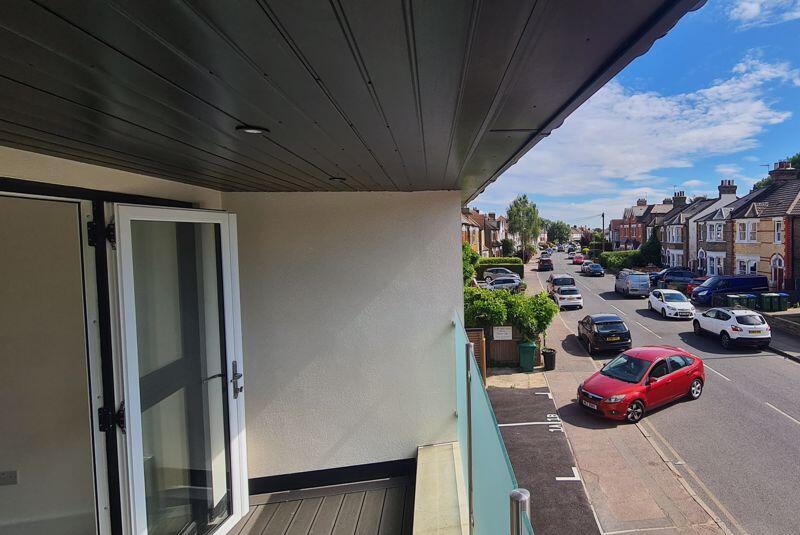 View from balcony down road