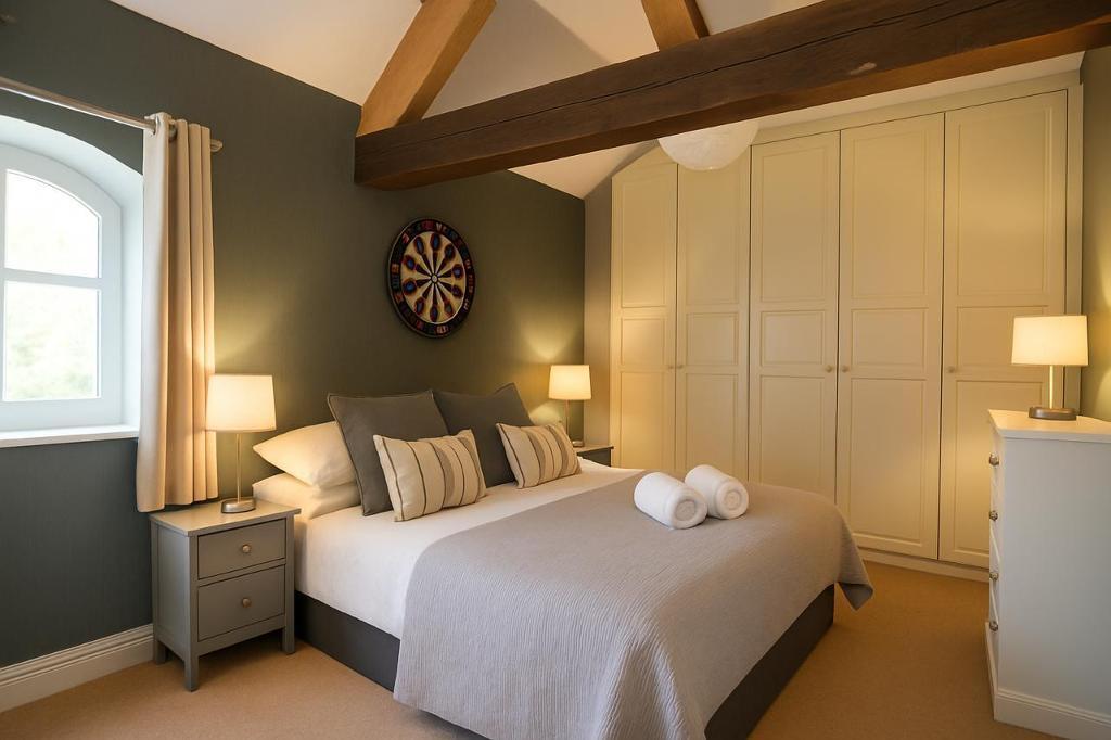 Bedroom 2 with fitted wardrobes