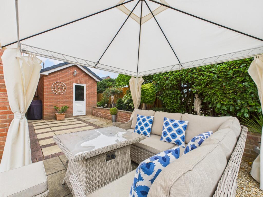 Rear Patio and Seating Area