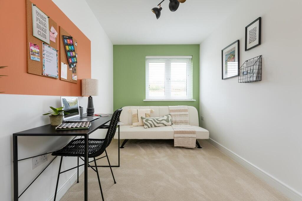 A third bedroom could also be used as a home office or nursery
