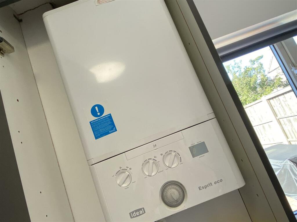 Gas boiler located in kitchen
