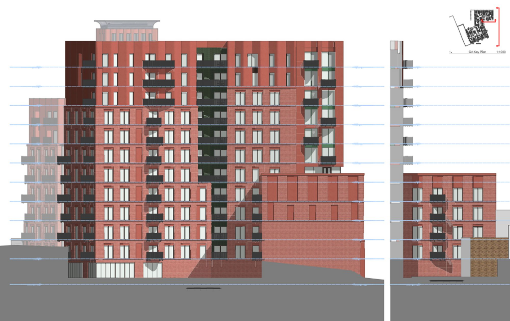 Proposed Side, Jubilee Court, Front &amp; Rear Of Block