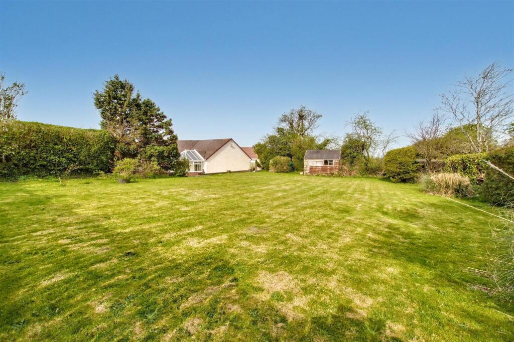 Rear lawn