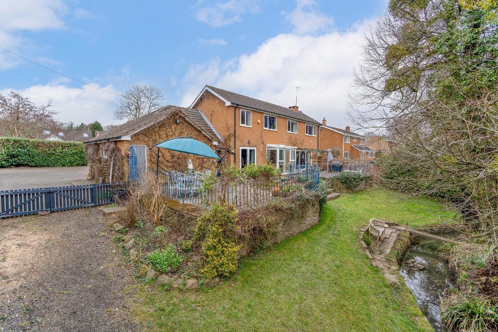 Rear of house and babbling brook