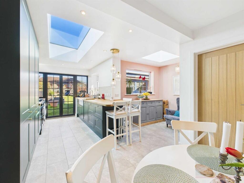 Open plan living dining kitchen