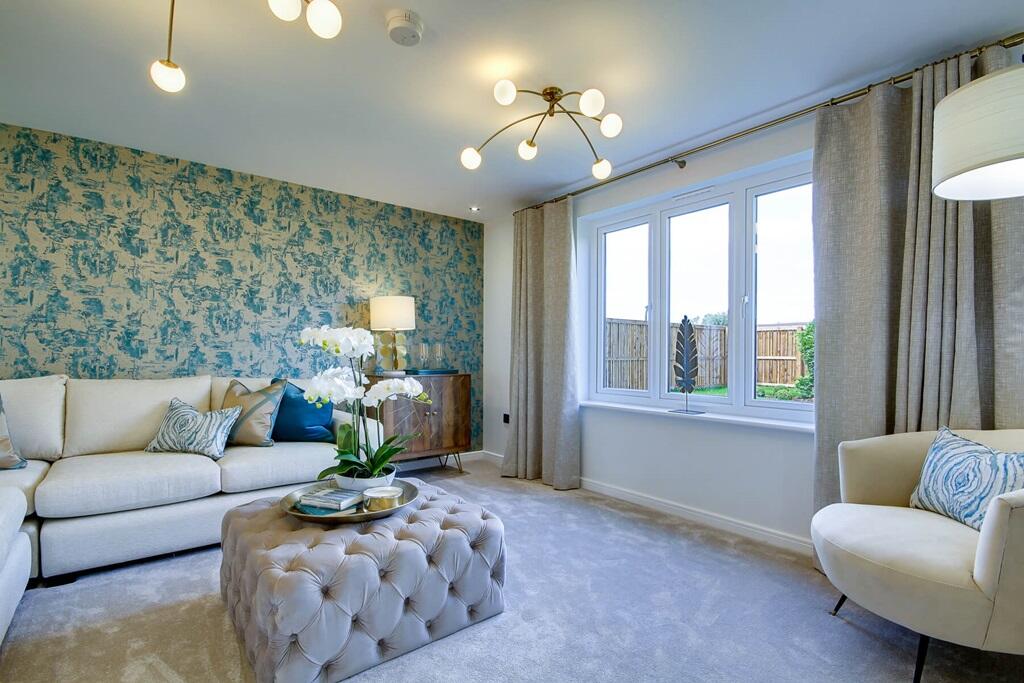 Plenty of space in the lounge to fit an L shaped sofa