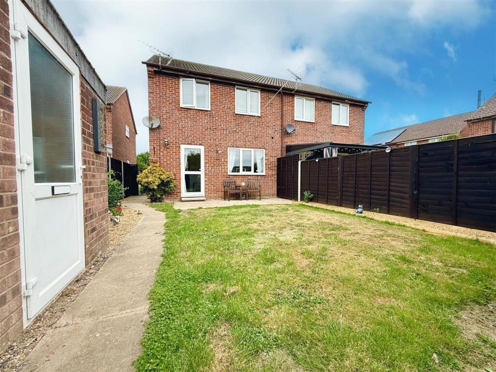 rear aspect and garden