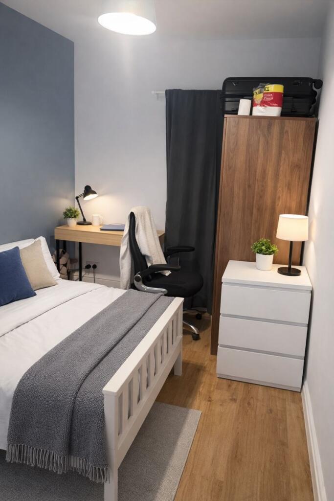 Well-presented bedroom with a comfortable doubl...